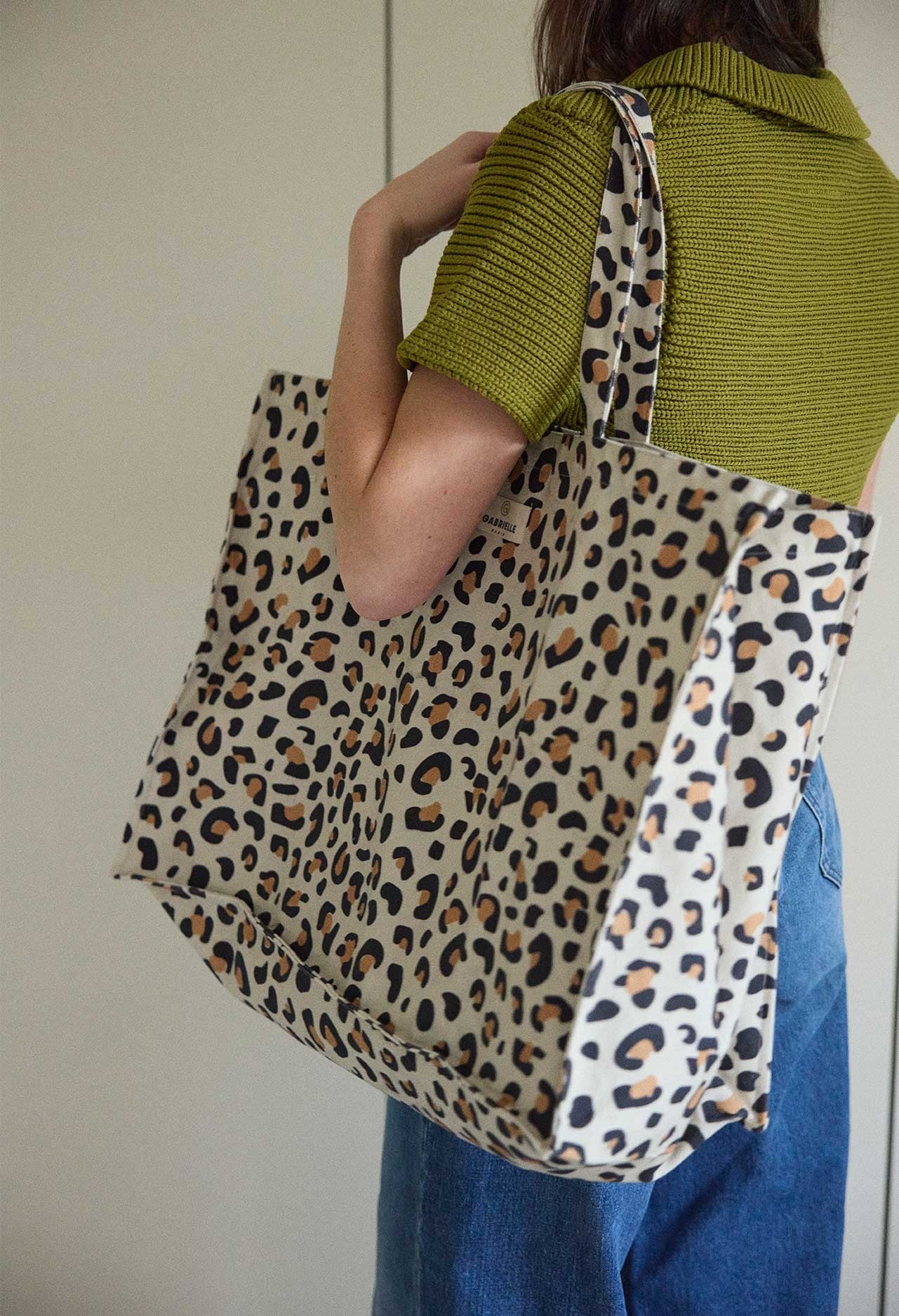 Sac Week-End en Coton Léopard