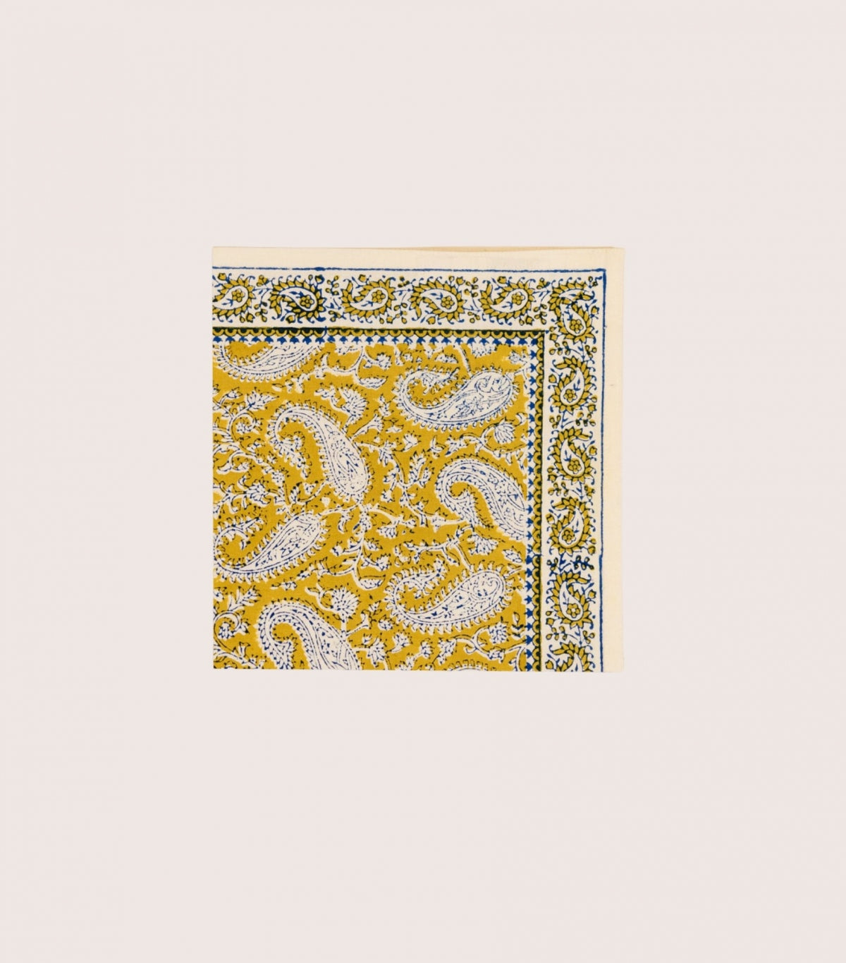 Serviette de Table Paisley Jaune 45x45