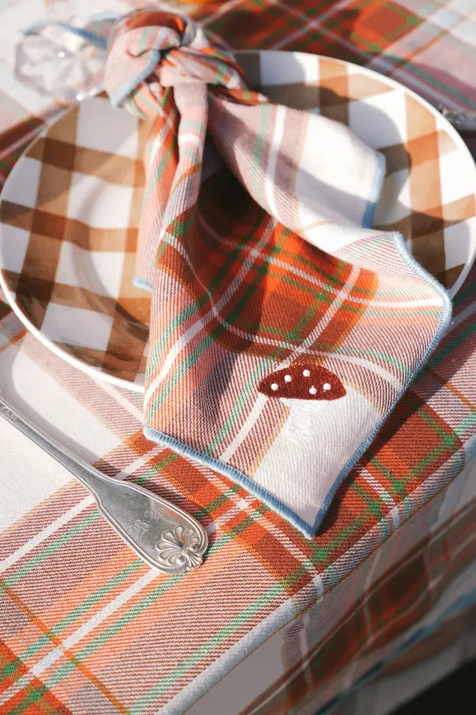 Serviette de Table Highland Cappuccino - Lot de 2