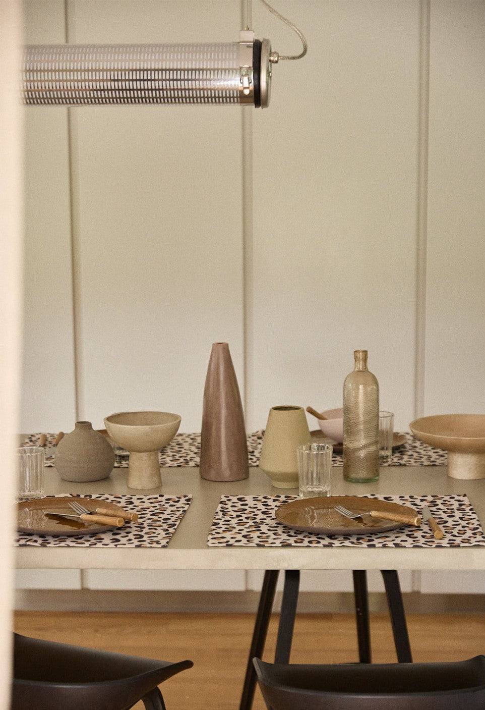 Set de Table en Coton Léopard