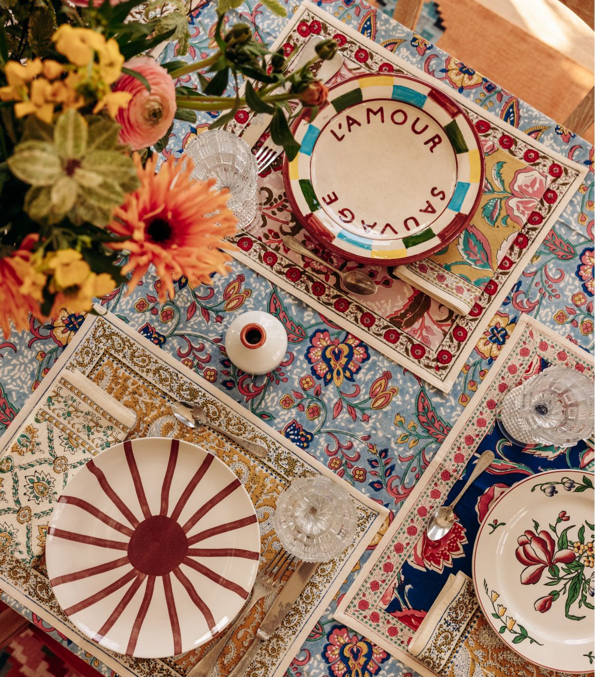 Set de Table Paisley Jaune 35 x 45