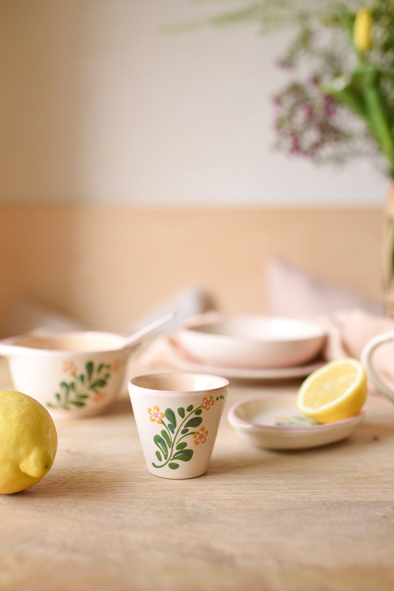 Tasse Expresso Motif Fleurs