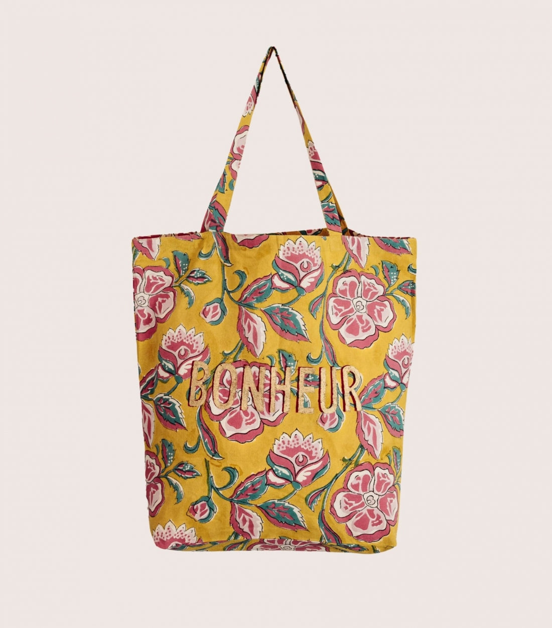 Tote Bag Loni Jaune - Bonheur