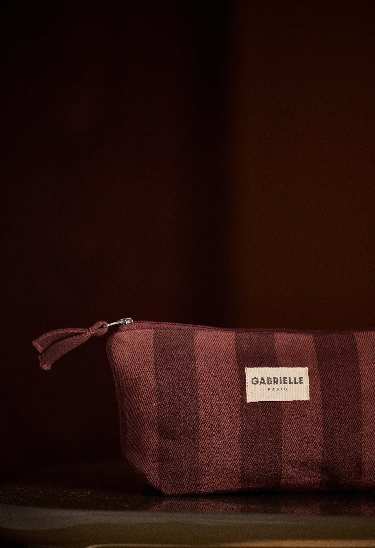 Trousse de Beauté en Coton Rayures Saint-Honoré