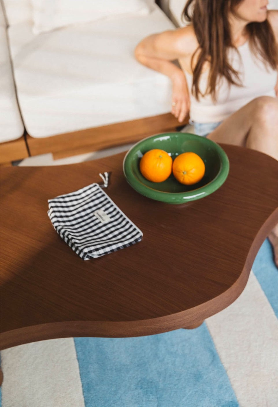 Trousse de Beauté en Coton Vichy Black