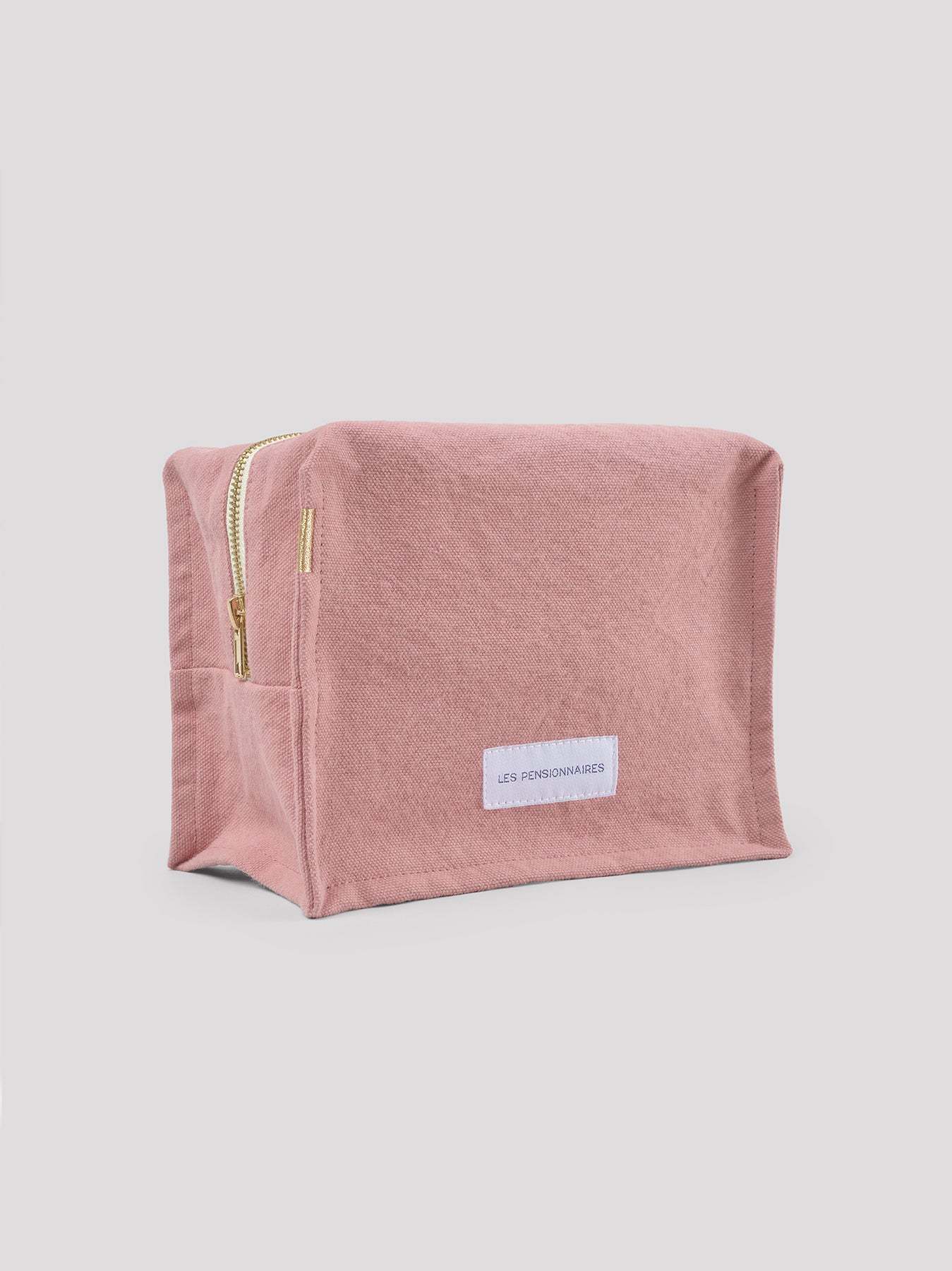 Trousse de Toilette Cube Coton Bio Bois de Rose