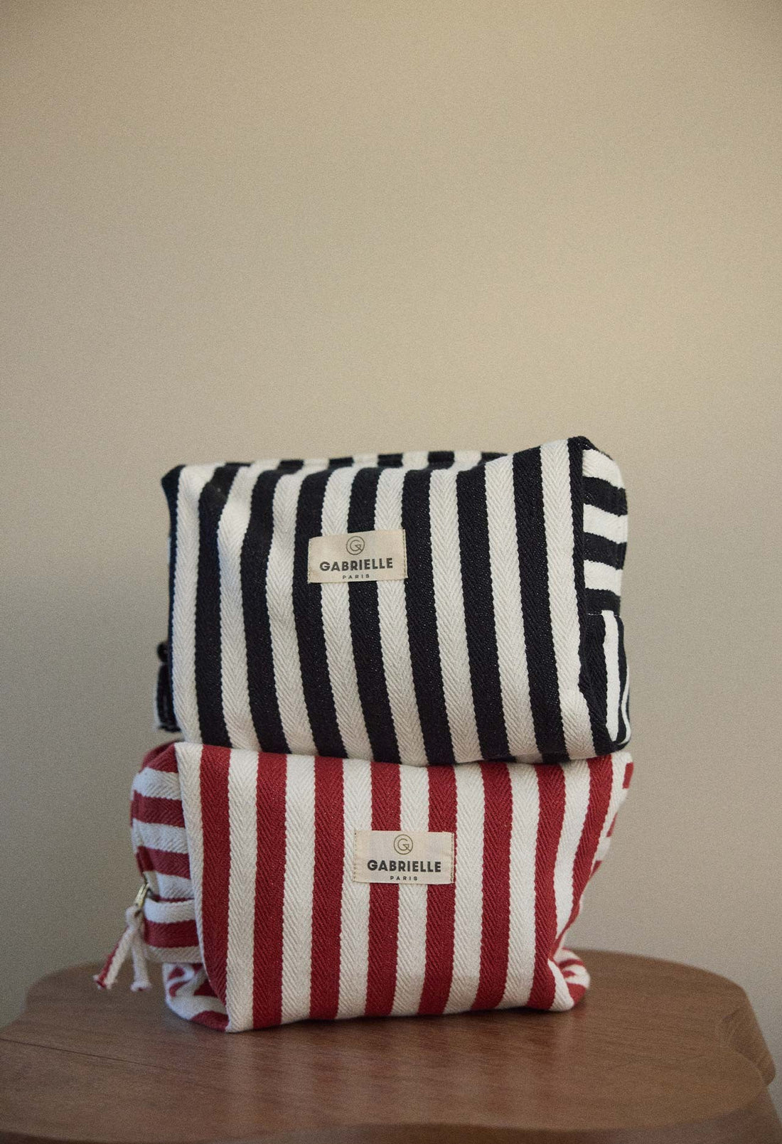 Trousse de Toilette Rayures Rouges