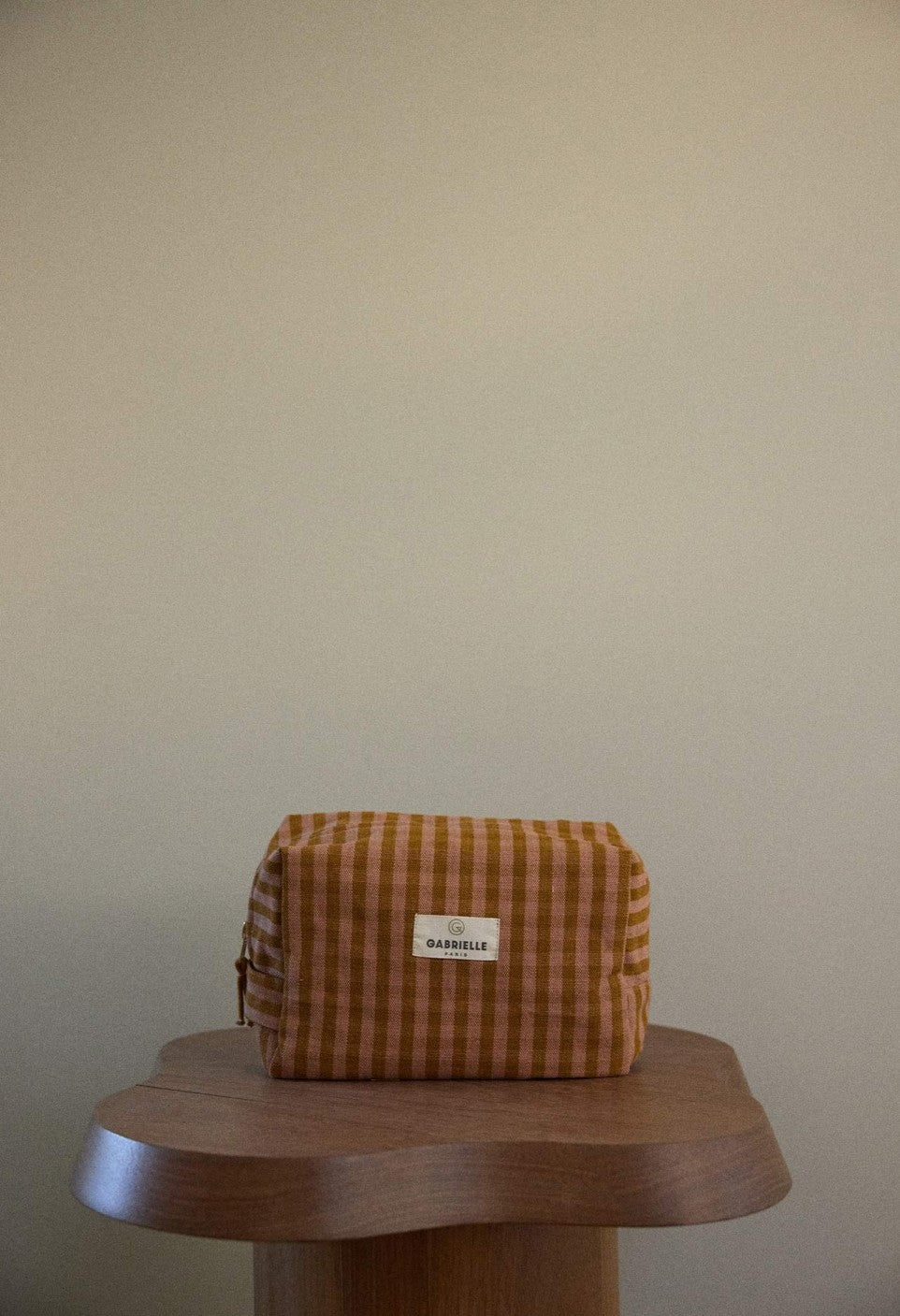 Trousse de Toilette en Coton Vichy Glaise