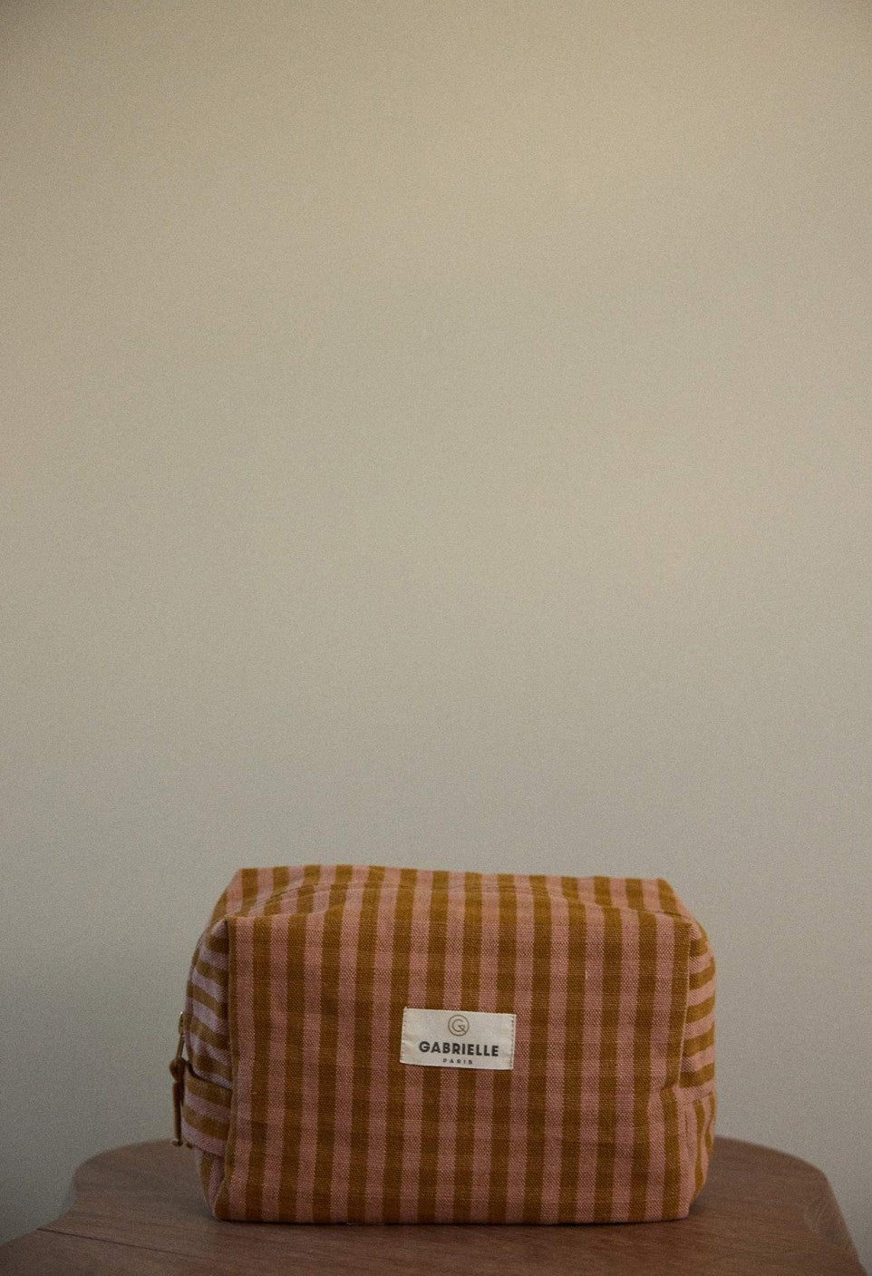 Trousse de Toilette en Coton Vichy Glaise