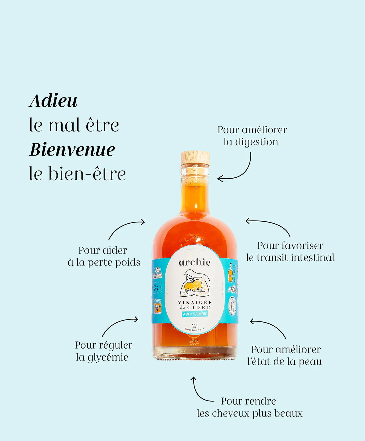 Vinaigre de Cidre Bio 500 ml