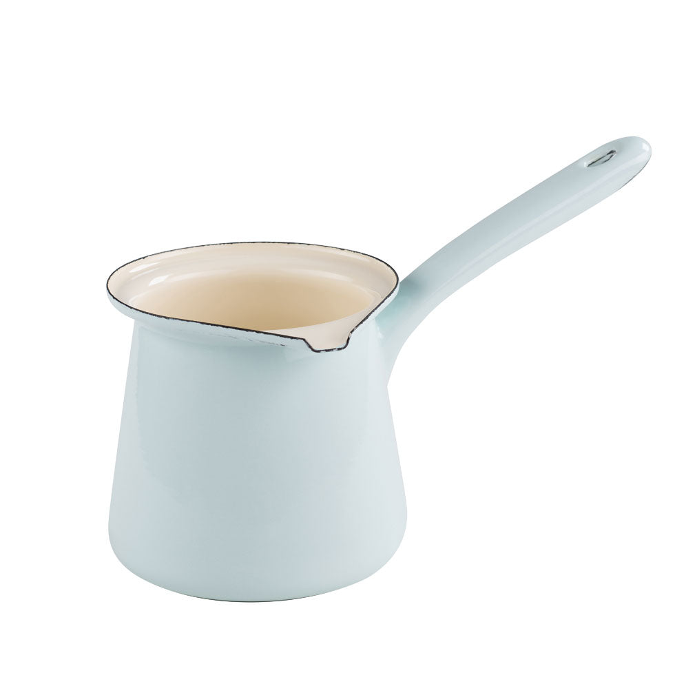 Cafetière en Acier Emaillé Turquoise 0,75L