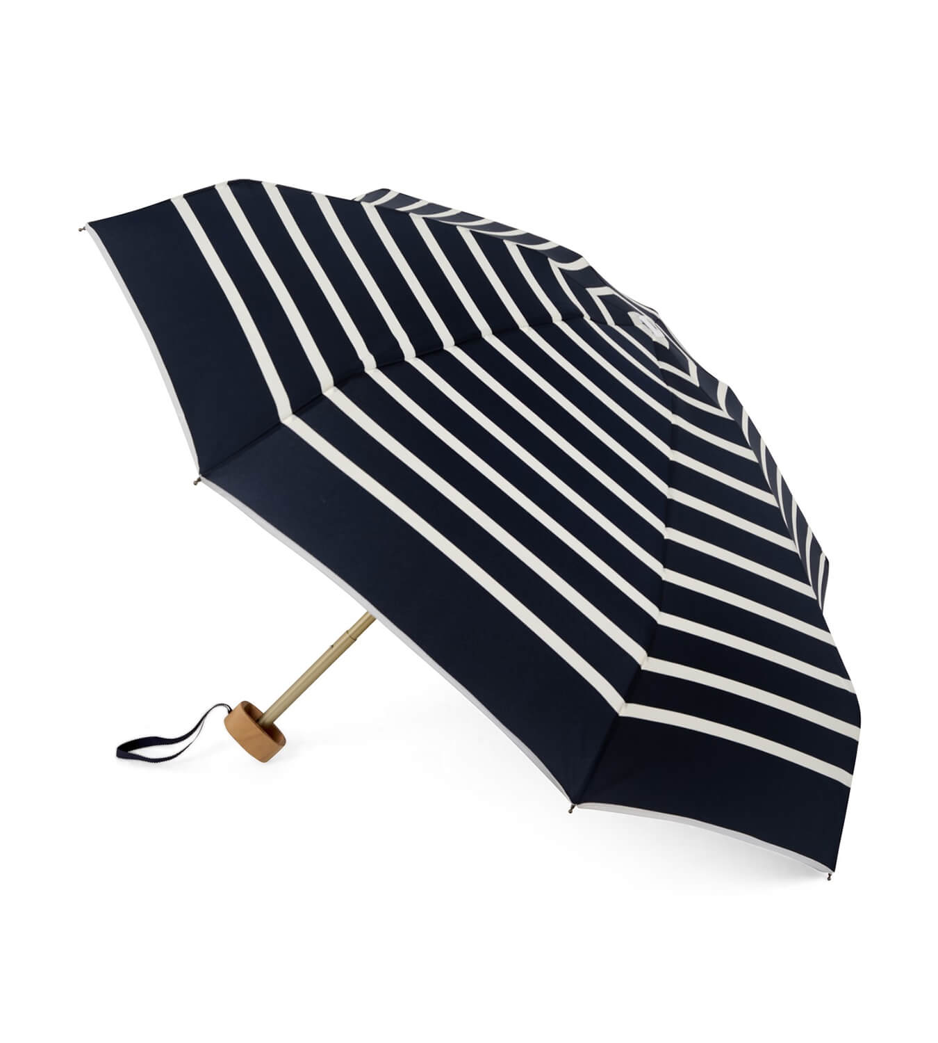 Mini parapluie anatole pablo bleu marine rayé solide léger et ultra compact
