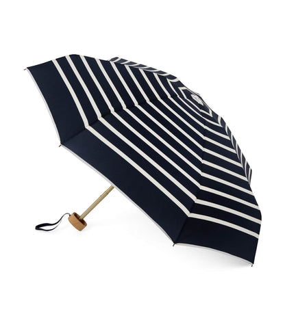Mini parapluie anatole pablo bleu marine rayé solide léger et ultra compact 
