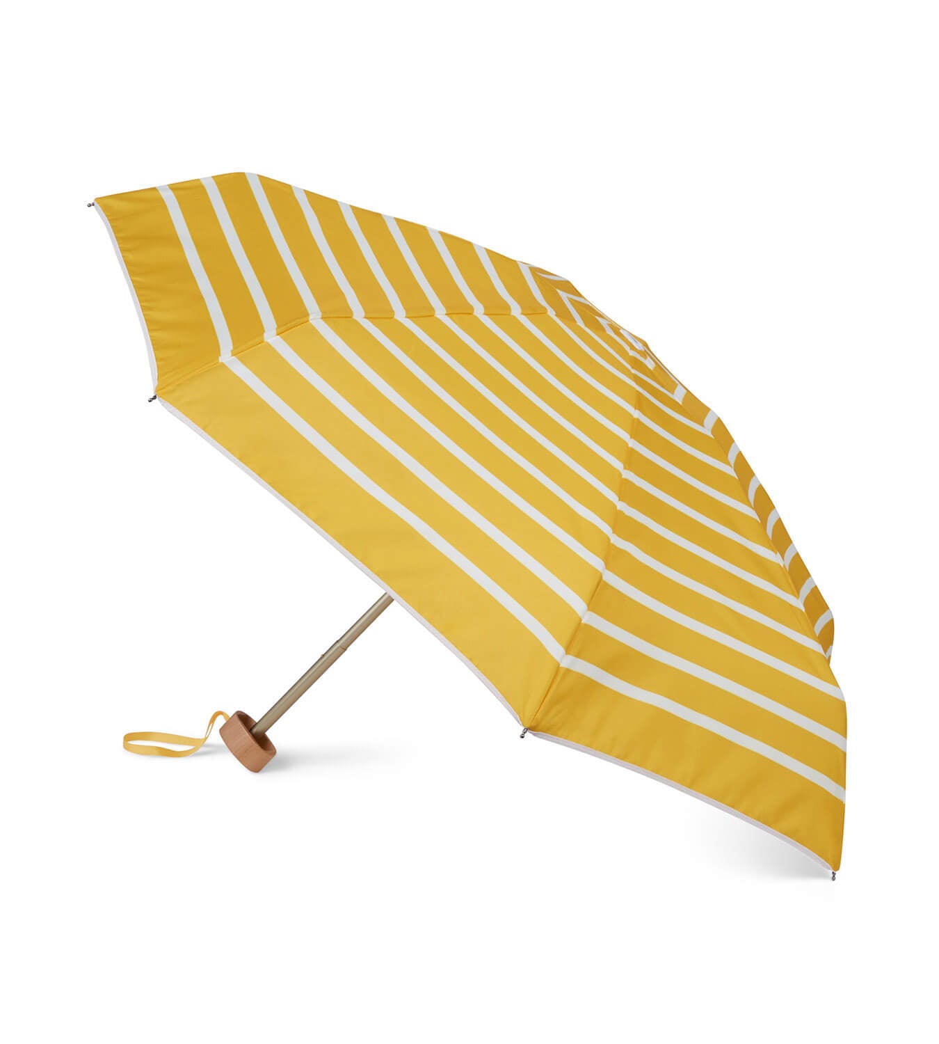 Mini parapluie anatole gabin jaune rayé solide léger et ultra compact 