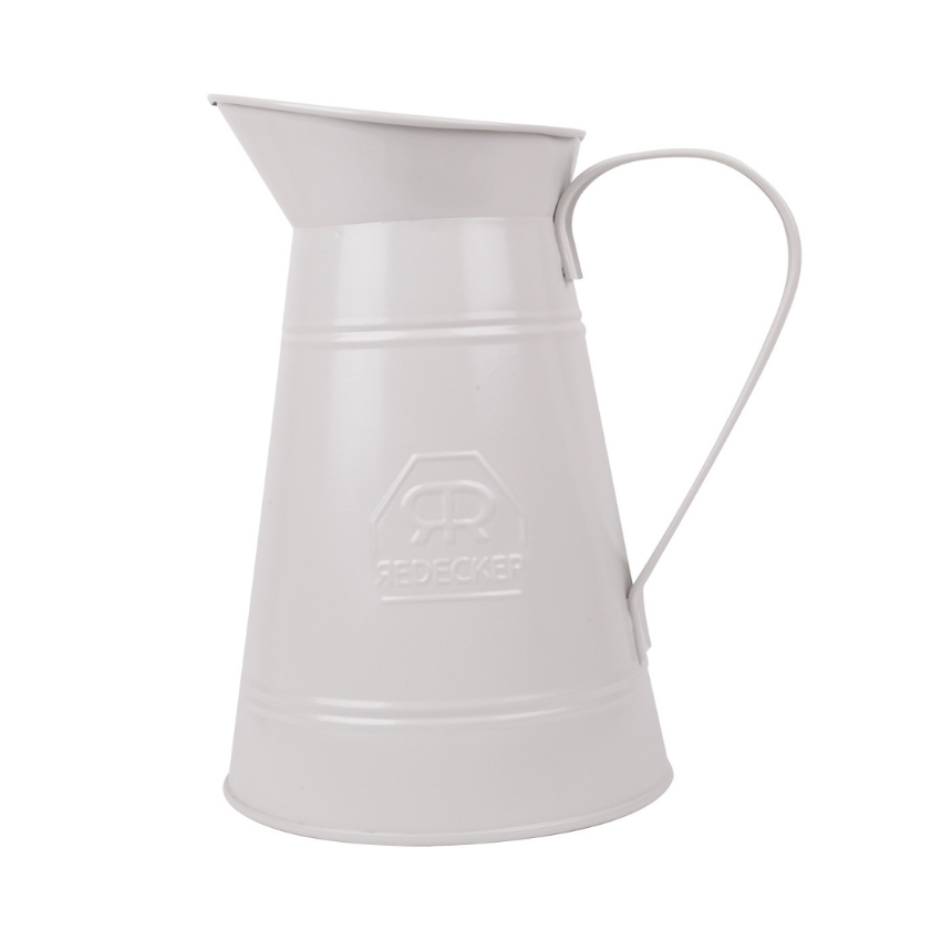 Broc de Lavage Métal Blanc 23 cm