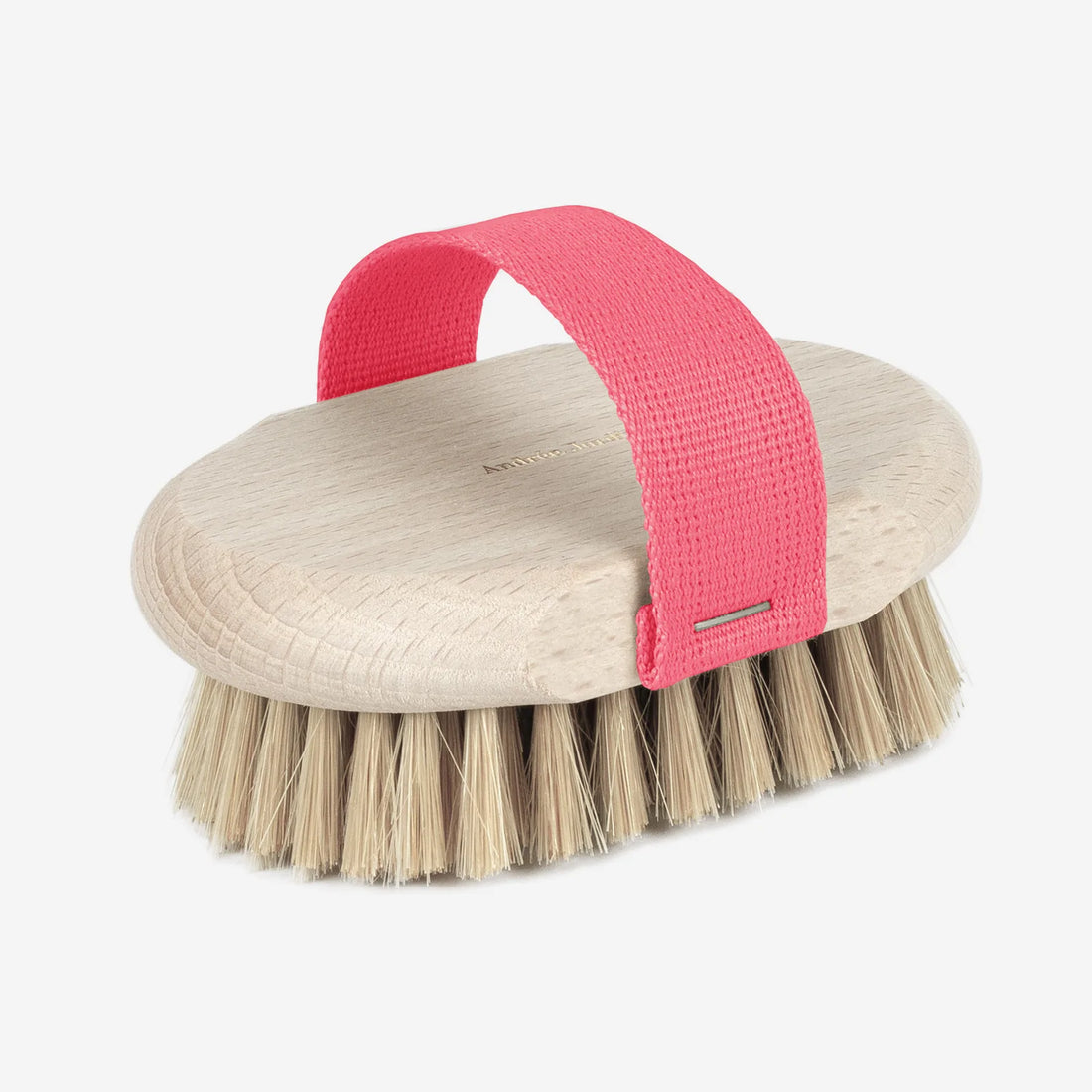 Brosse de Massage pour Brossage à Sec - Hêtre Poignée Rose