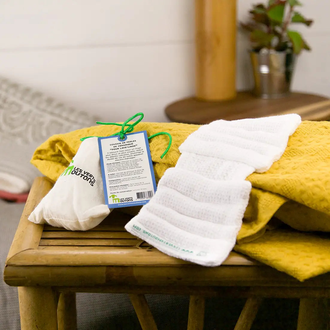 Coussin de Perles de Céramique Spécial Lave - Linge