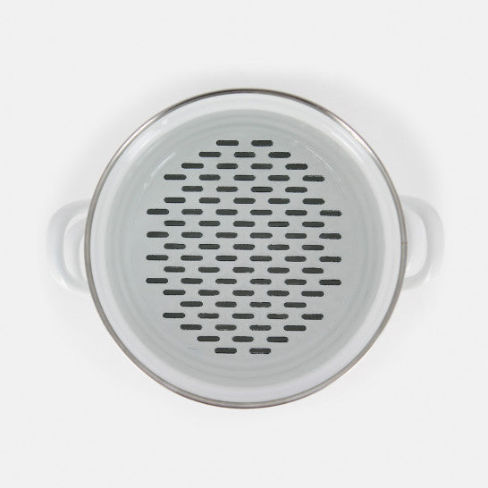 Ensemble Cuit-Vapeur en Email Blanc 2L