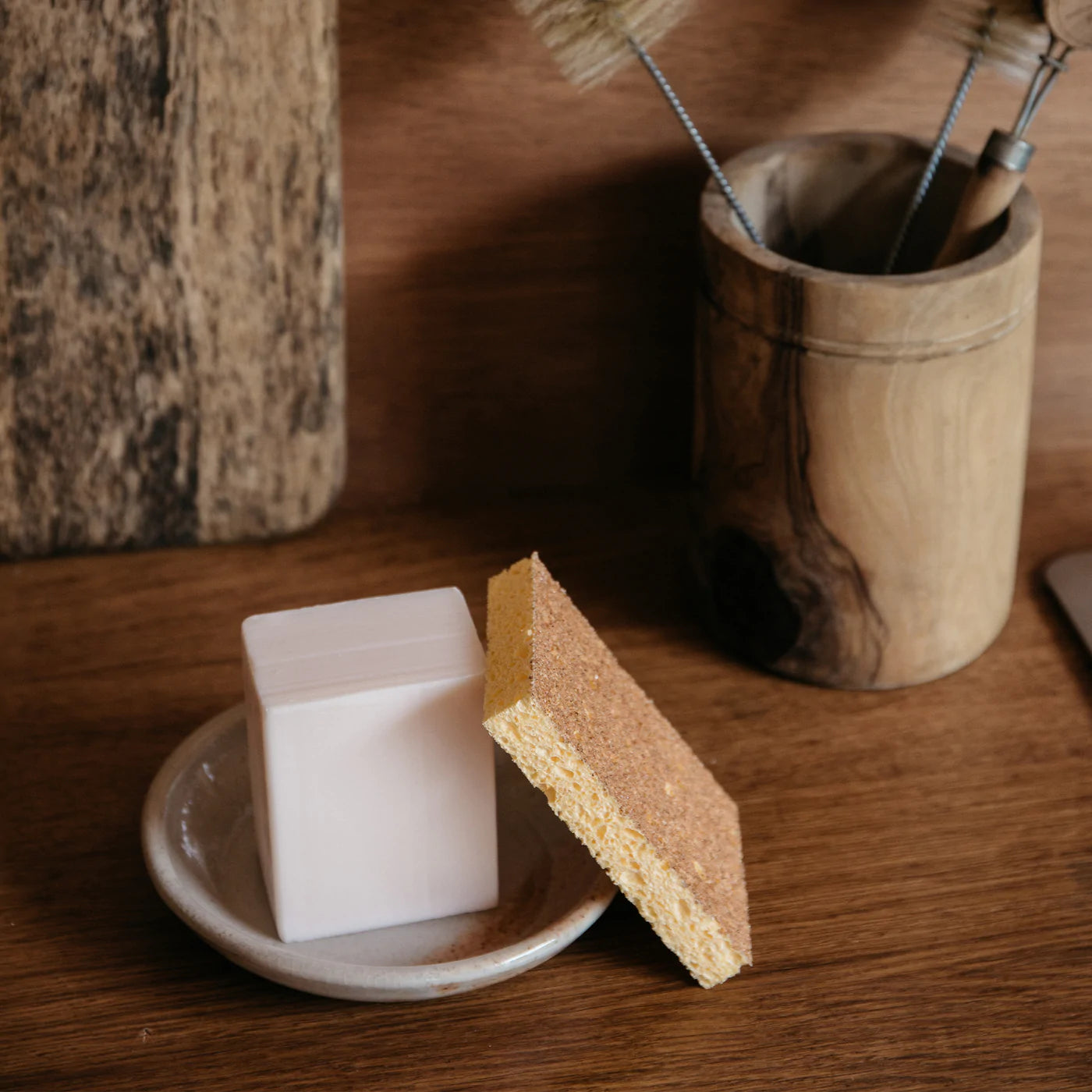 Lot 2 Eponges Vaisselle Naturelles Biodégradables