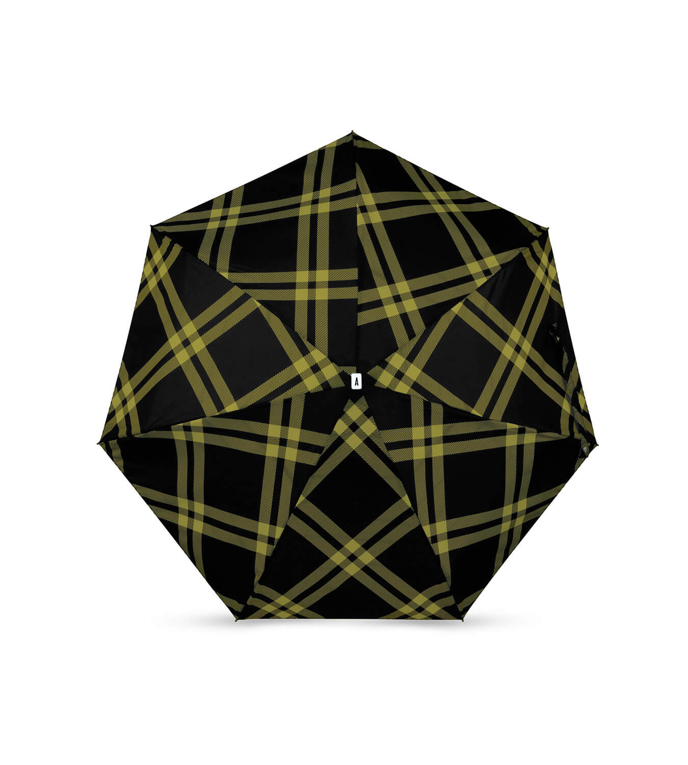 Mini parapluie anatole alwyne tweed noir anis solide léger et ultra compact 
