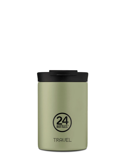 Mug Isotherme sage de la marque italienne 24 Bottles en acier inoxydable -  350ml