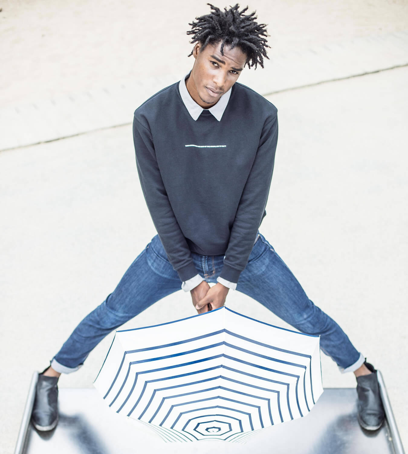 Mini parapluie anatole henri marinière solide léger et ultra compact