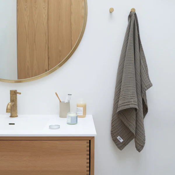 Serviette de Bain Coton Argile 60 X 100