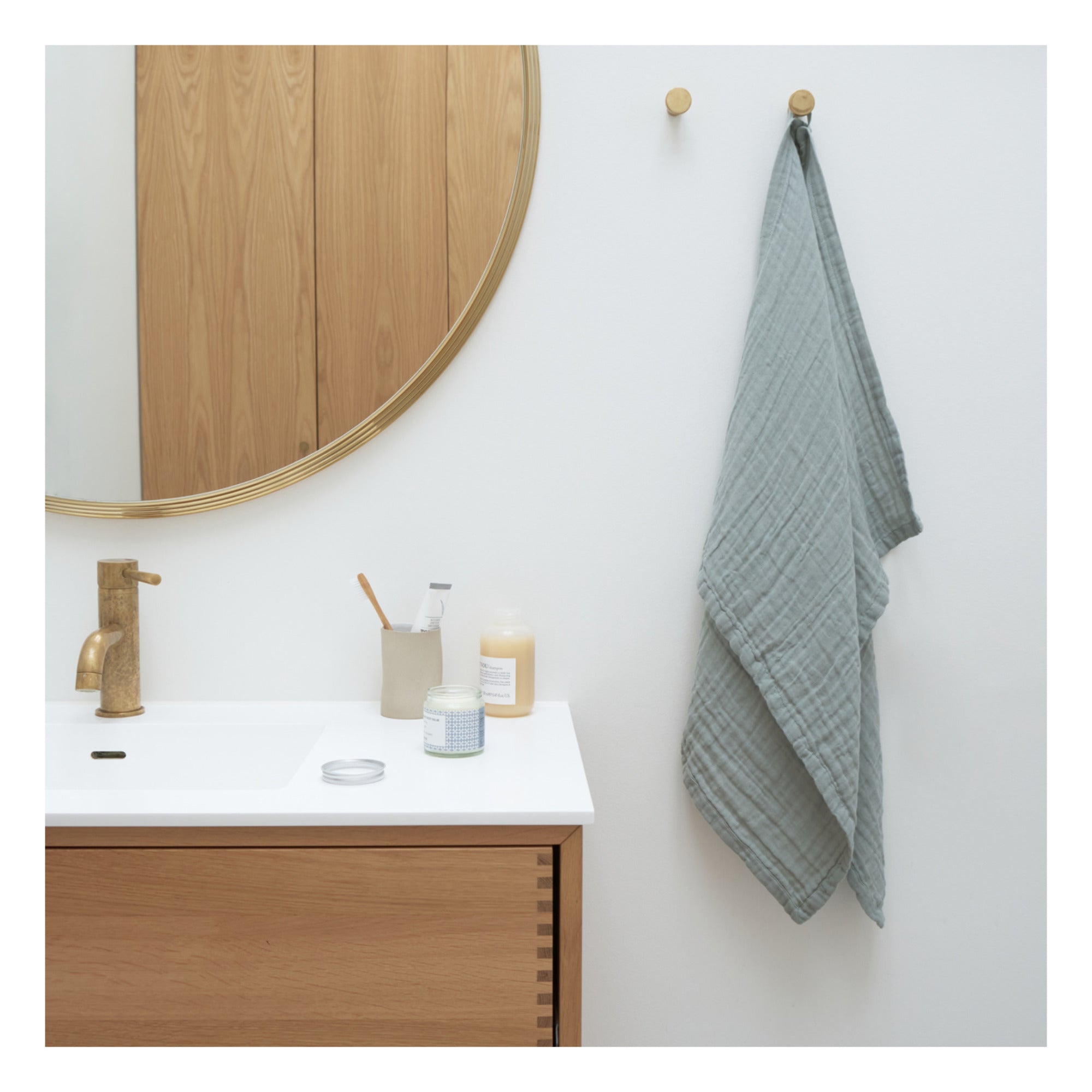 Serviette de Bain Coton Vert Menthe 60 X 100