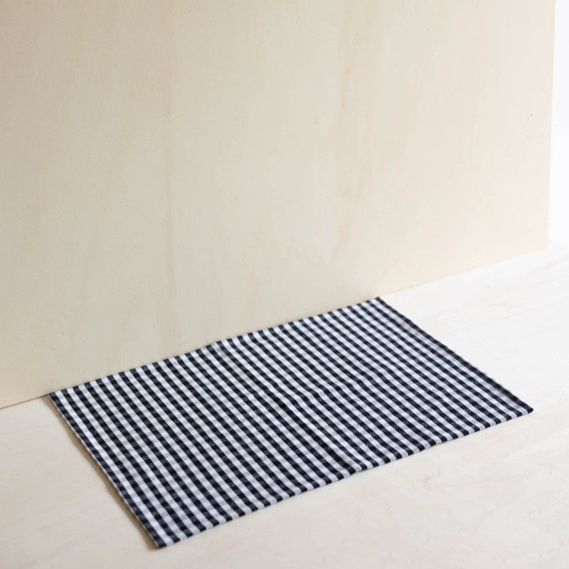 Set de Table en Coton Vichy Black