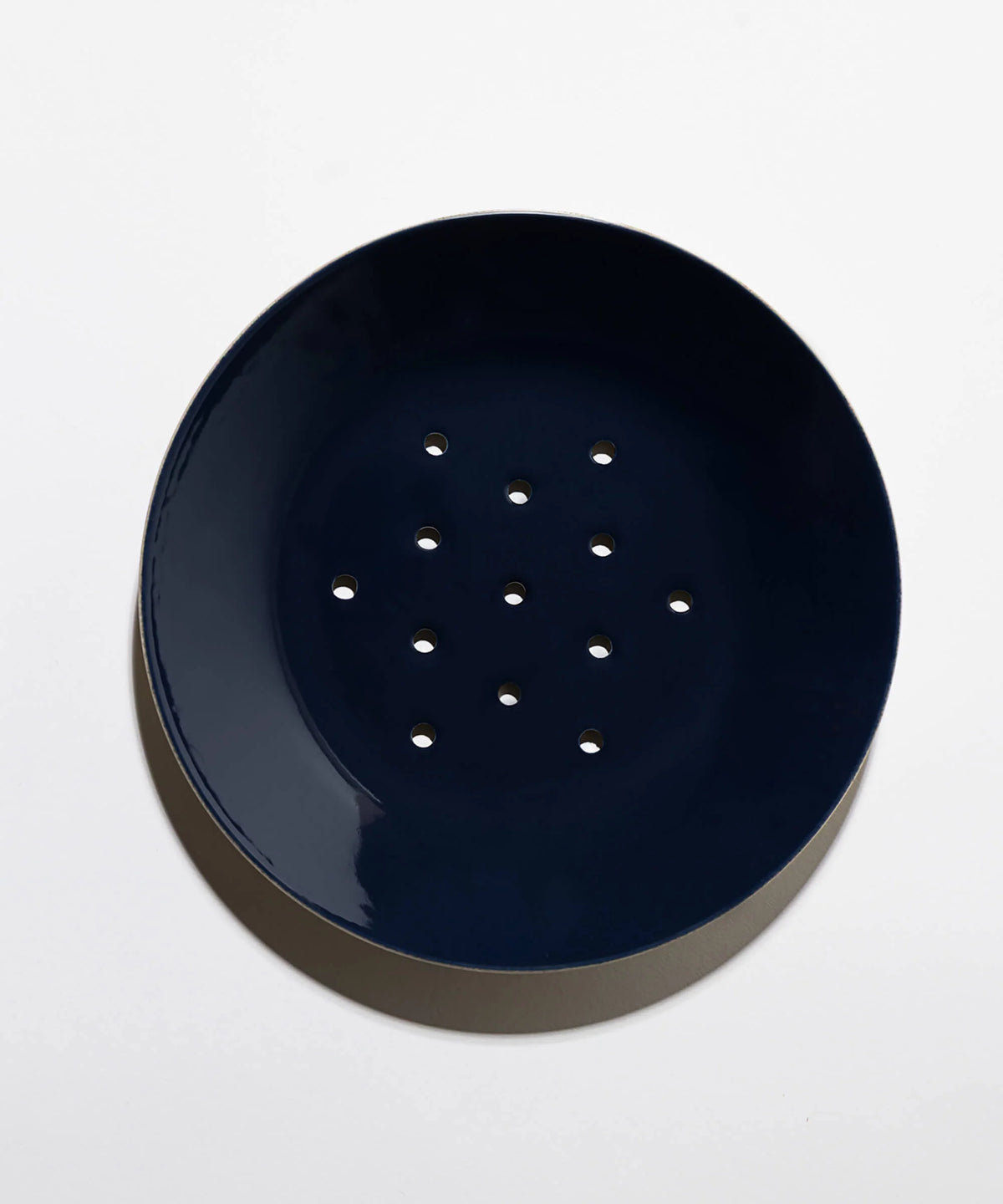 Assiette Égouttoir en Grès - Encre Bleu Nuit
