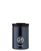 Mug Isotherme deep blue de la marque italienne 24 Bottles en acier inoxydable -  350ml