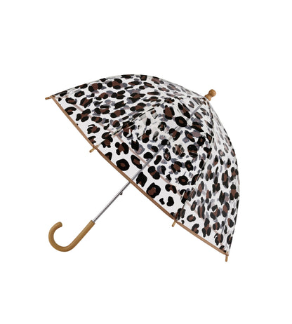 Parapluie Enfant - Kalambo - Transparent Cloche Motif Léopard