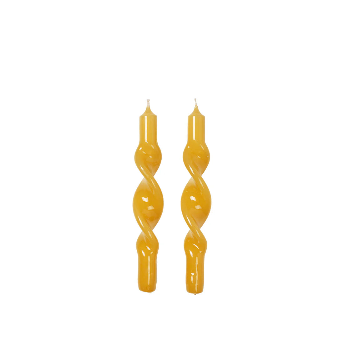 Bougies Torsadées Twist Golden Yellow