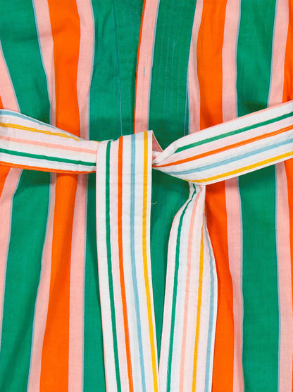 Kimono Long en Coton Manon Stripes