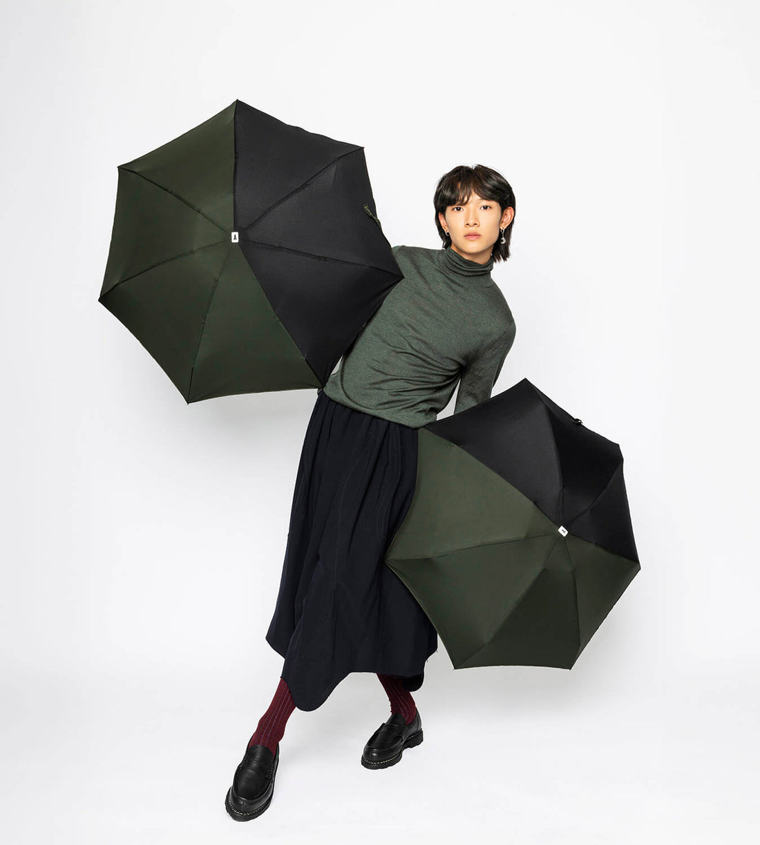 Parapluie - Alma - Kaki Noir