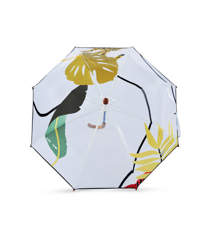 Parapluie Enfant - Arevik - Transparent Cloche Motif Jungle