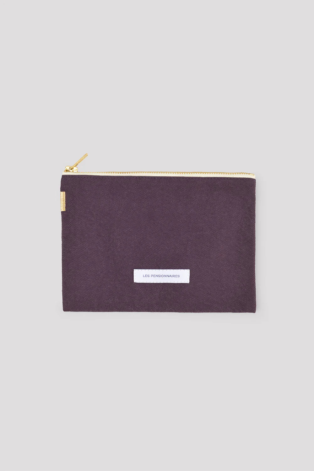Petite Pochette en Coton Bio - Violet Aubergine