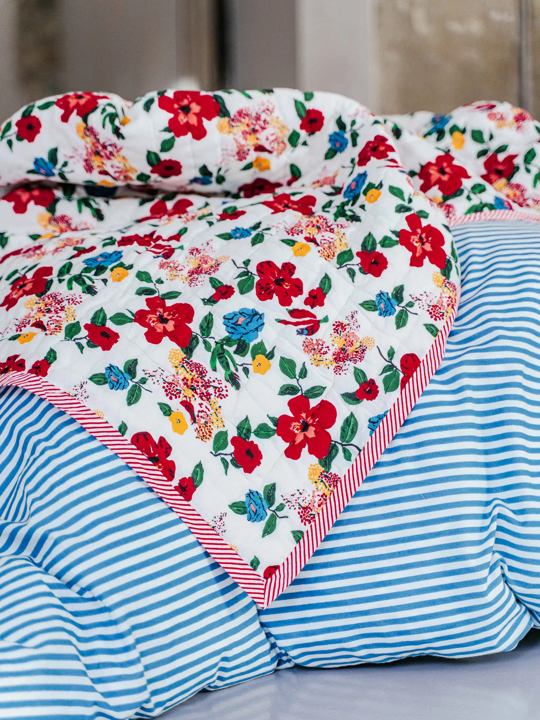 Plaid Hibiscus 115 x 140