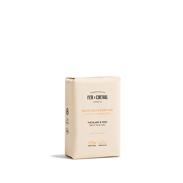 Savon Doux Parfumé – Thé Blanc et Yuzu – 125G
