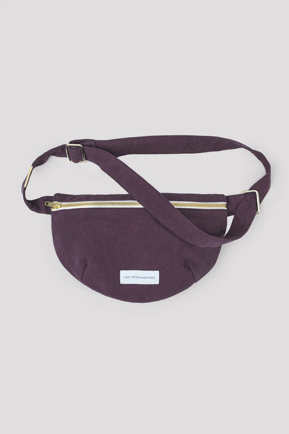 Sac Banane en Toile de Coton Bio - Violet Aubergine