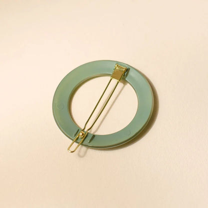 Barrette Ronde Vert d&