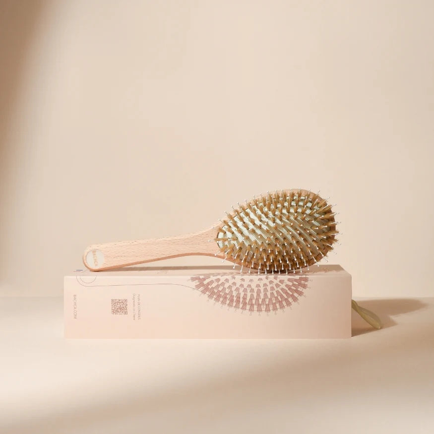 Brosse à Cheveux Soin et Brillance - Grand Format - Made in France