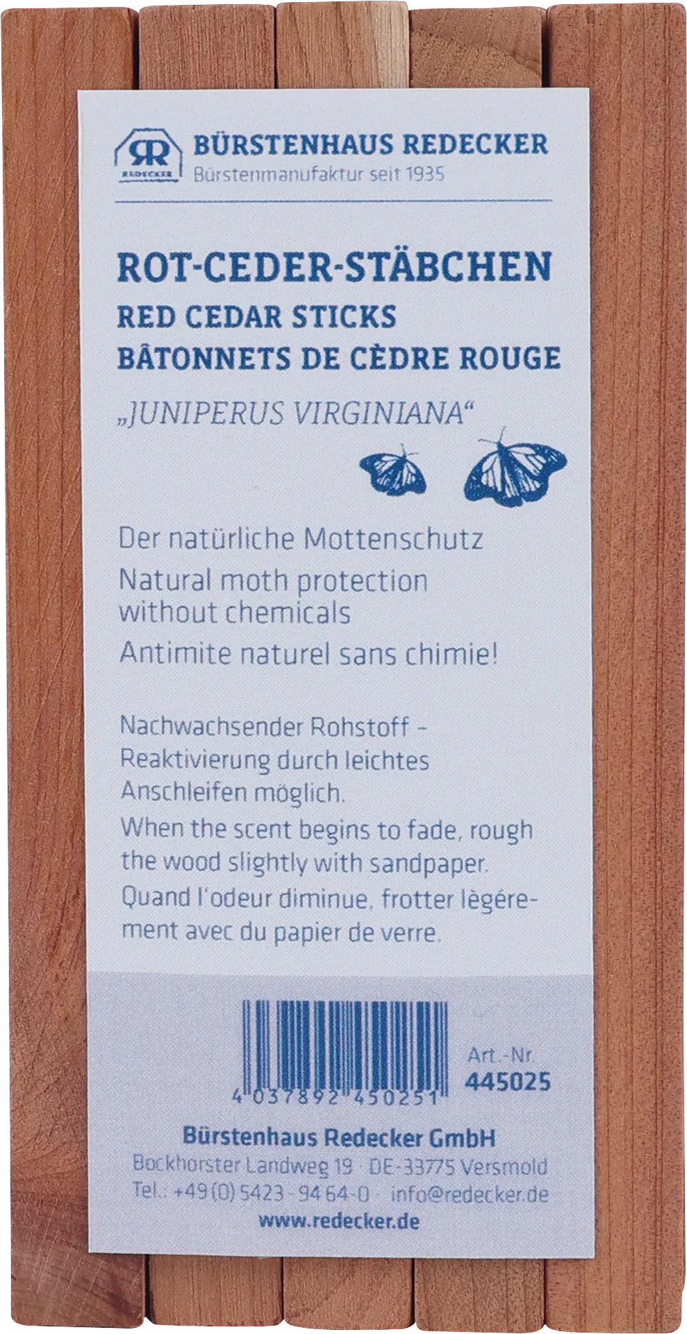 10 Bâtonnets de Cèdre Rouge Anti-Mites