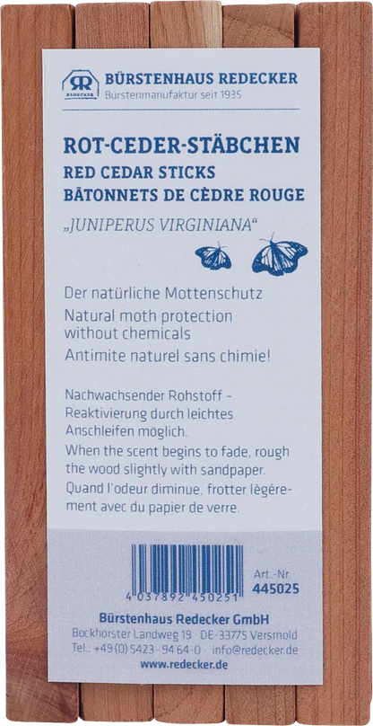 10 Bâtonnets de Cèdre Rouge Anti-Mites