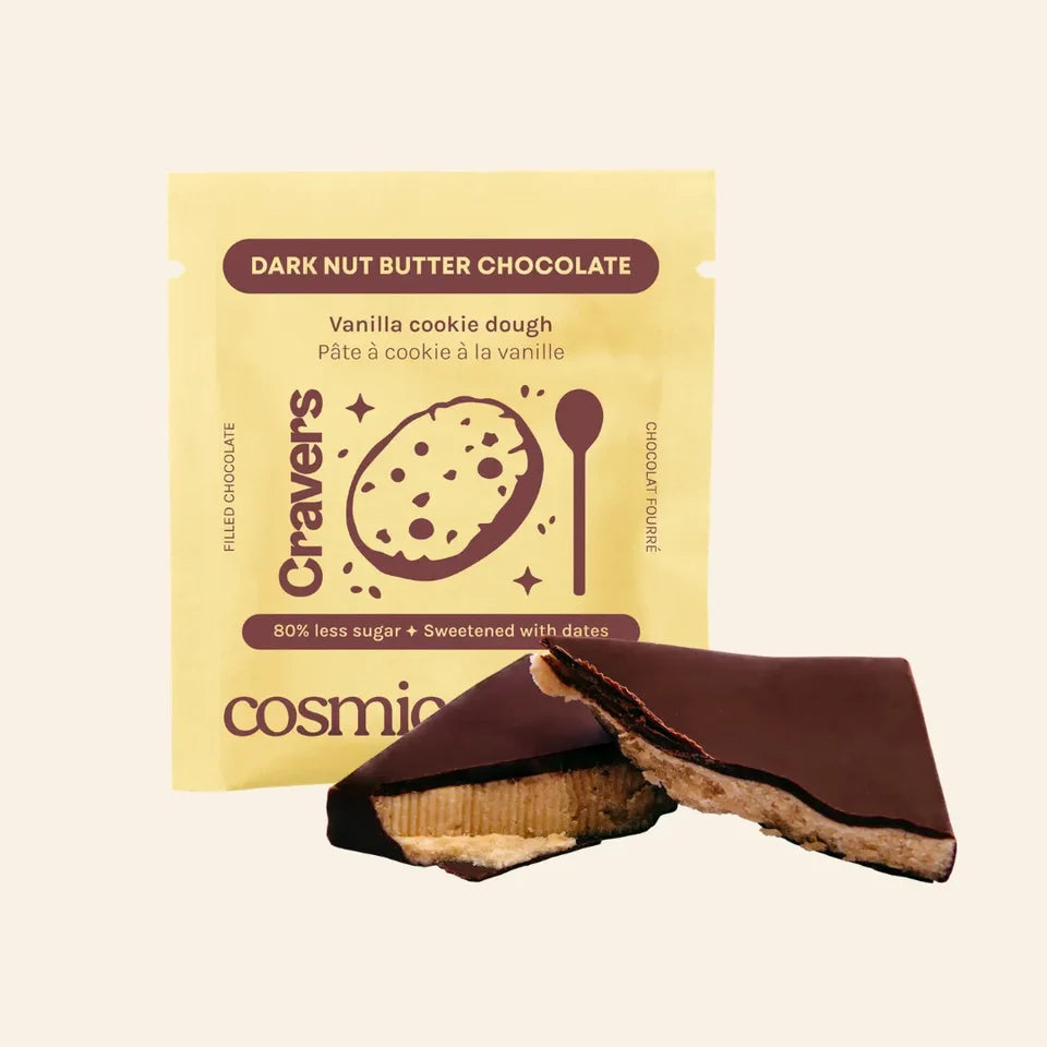 Boîte de 4 Chocolats Cravers - Pâte à Cookie - Vanille