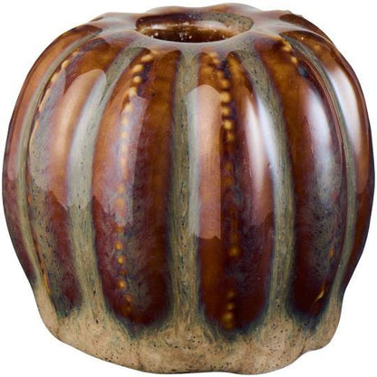 Bougeoir Citrouille Marron