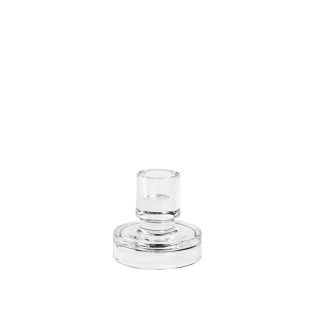 Bougeoir Petra Ø8 x H8cm - Clear
