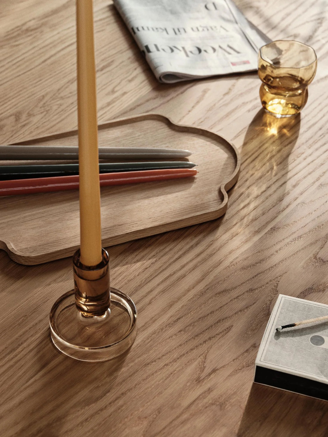 Bougeoir Petra Ø10 x H11 cm - Indian Tan