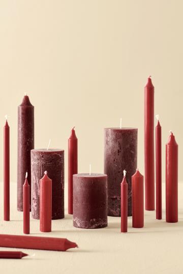 Bougie Conique Rouge