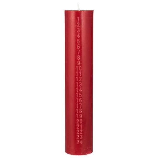 Bougie de Noël Rouge